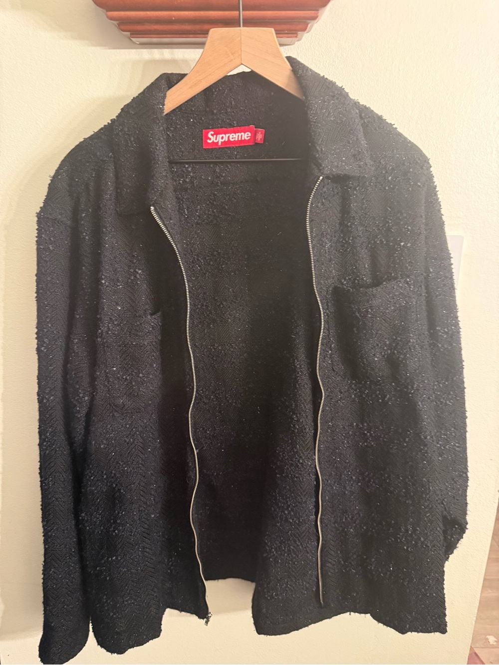 Supreme “Bouclé” Zip Up Style Shirt